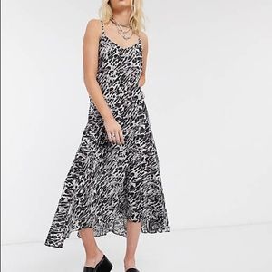 AllSaints Animal Print Slip Dress